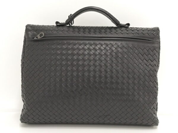 2010298257200004 2 Bottega Veneta Business Bag Intrecciato Leather Black