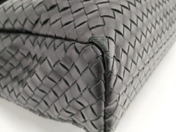 2010298257200004 3 Bottega Veneta Business Bag Intrecciato Leather Black