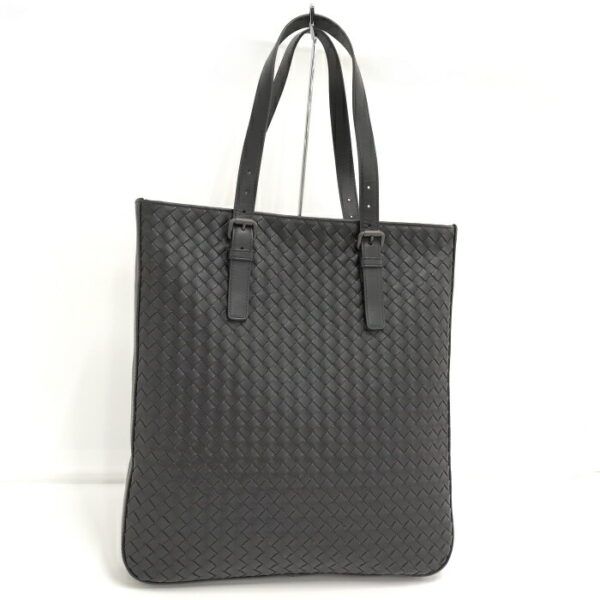 2010298259700004 1 Bottega Veneta Handbag Intrecciato Leather Black