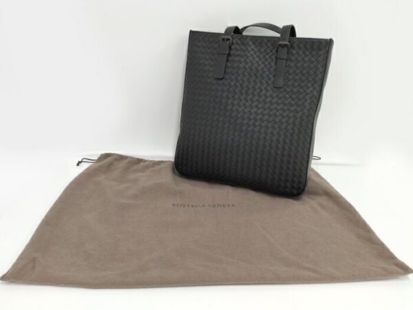 2010298259700004 10 Bottega Veneta Handbag Intrecciato Leather Black