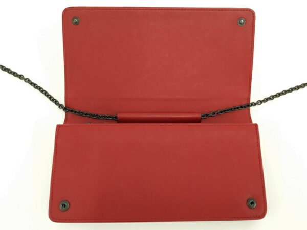 2010309251300044 6 Bottega Veneta Chain Wallet Leather Red