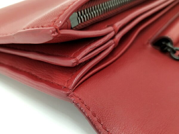 2010309251300044 7 Bottega Veneta Chain Wallet Leather Red