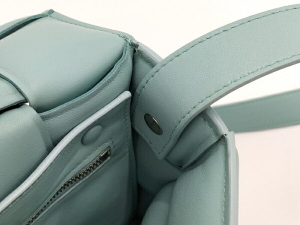 2010309252000124 7 Bottega Veneta Budd Cassette Shoulder Bag Leather Light Blue