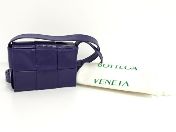 2010309252000140 10 Bottega Veneta Cassette Shoulder Bag Leather Purple