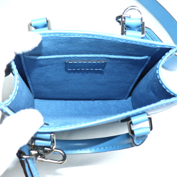 2023 1987 3 Louis Vuitton Petite Sac Plat 2Way Shoulder Bag Epi Blue