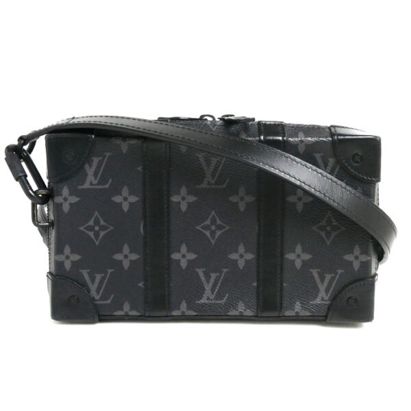 2024 170 1 1 Louis Vuitton Soft Trunk Wallet Shoulder Bag Monogram Eclipse Black