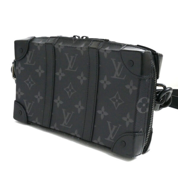 2024 170 1 2 Louis Vuitton Soft Trunk Wallet Shoulder Bag Monogram Eclipse Black