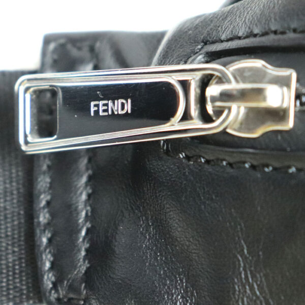 2024 331 6 Fendi Mesh Belt Waist Bag Crossbody Black