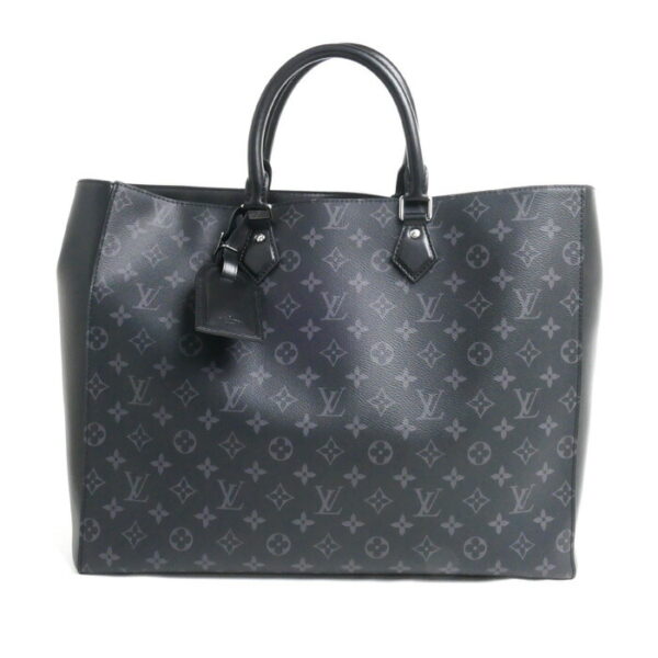 2024 439 2 1 Louis Vuitton Grand Sac Tote Bag Monogram Eclipse Black