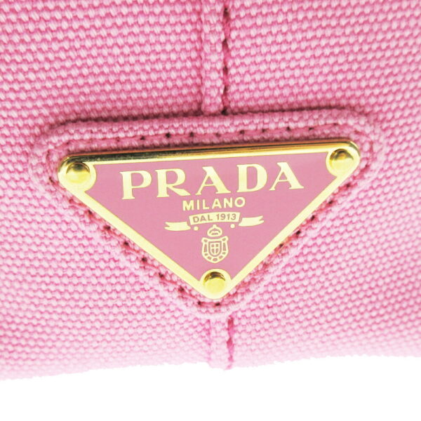 21 1639 13 Prada Kanapa Handbag Canvas Pink