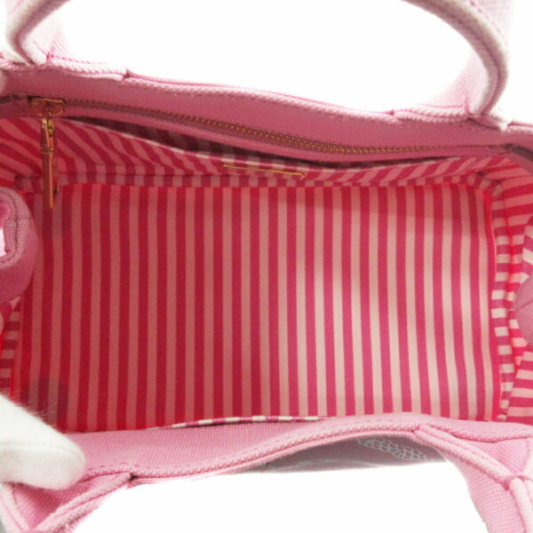 21 1639 5 Prada Kanapa Handbag Canvas Pink