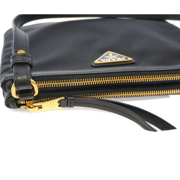 21 3746 9 Prada Shoulder Bag Mini Pochette Crossbody Black Nylon Leather