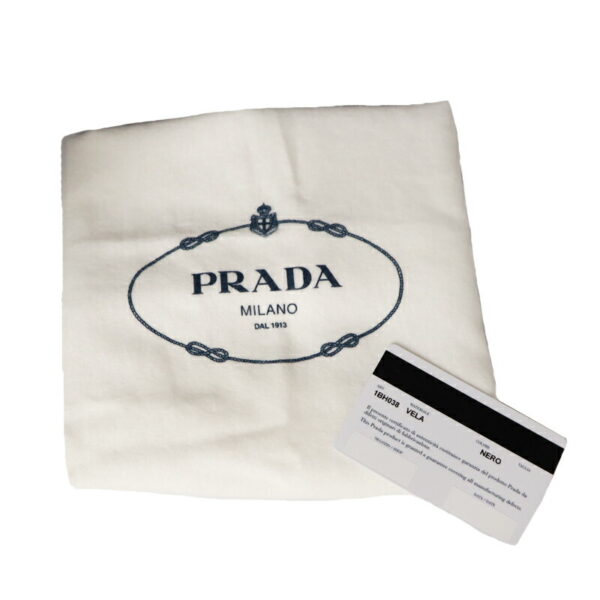 21 3995 9 Prada 2WAY Bag Nylon Leather Black