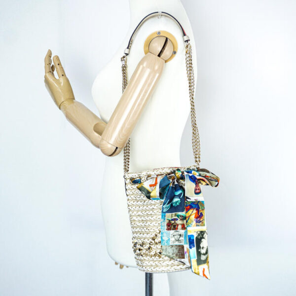 21 4079 06 Christian Louboutin Marie Jane Bucket Bag White