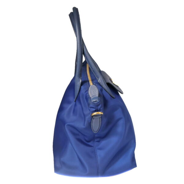 21 4496 3 Prada Handbag Nylon Leather Blue