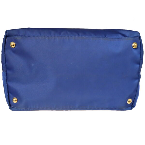 21 4496 55 Prada Handbag Nylon Leather Blue