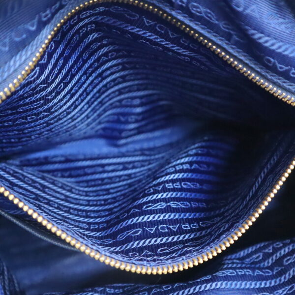 21 4496 8 Prada Handbag Nylon Leather Blue