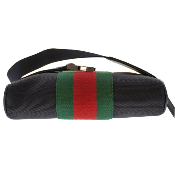 21 5017 5 Gucci Body Bag Belt Bag Sherry Line Canvas Black Green Red