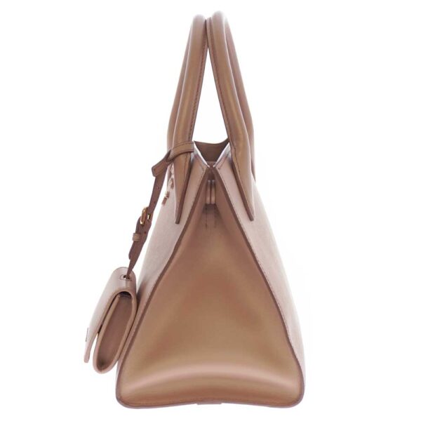 21 665 2 Prada Monochrome Bag 2WAY Pink Beige Small Saffiano