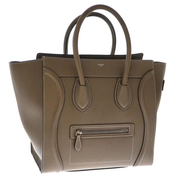 21 6732 Celine Mini Luggage Handbag Greige