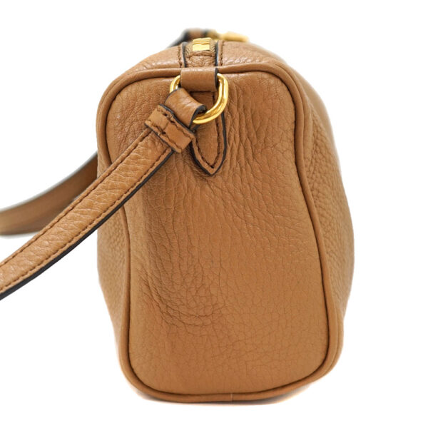 21 6988 2 Prada Shoulder Bag Crossbody Pochette Caramel Camel Brown Leather