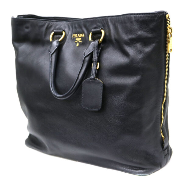 21 7446 1 Prada Handbag Leather Black