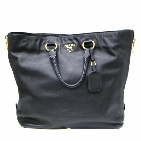 21 7446 2 Prada Handbag Leather Black