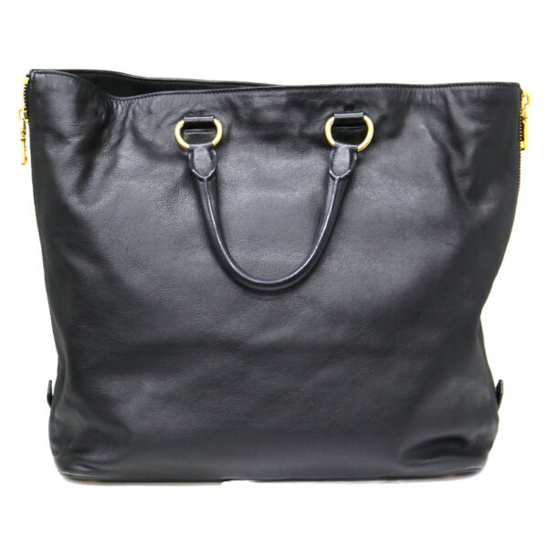 21 7446 3 Prada Handbag Leather Black