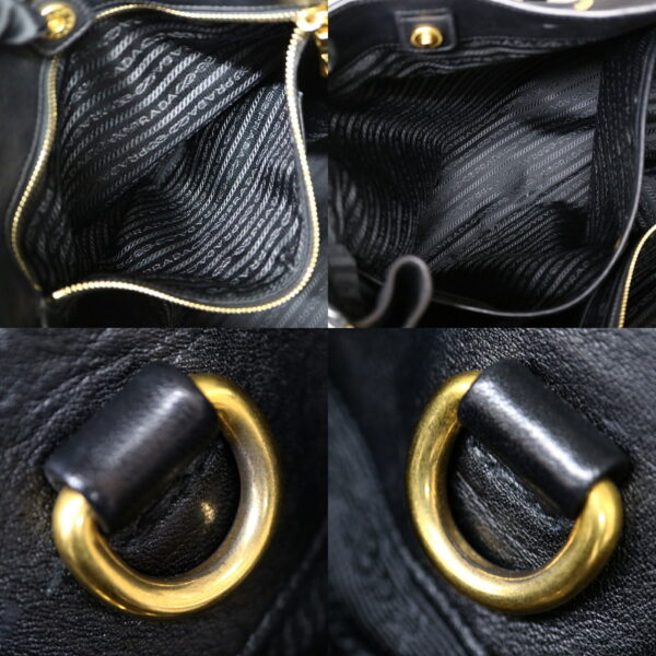 21 7446 8 Prada Handbag Leather Black