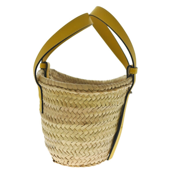 21 9109 2 Loewe Basket Small Straw Tote Bag Yellow