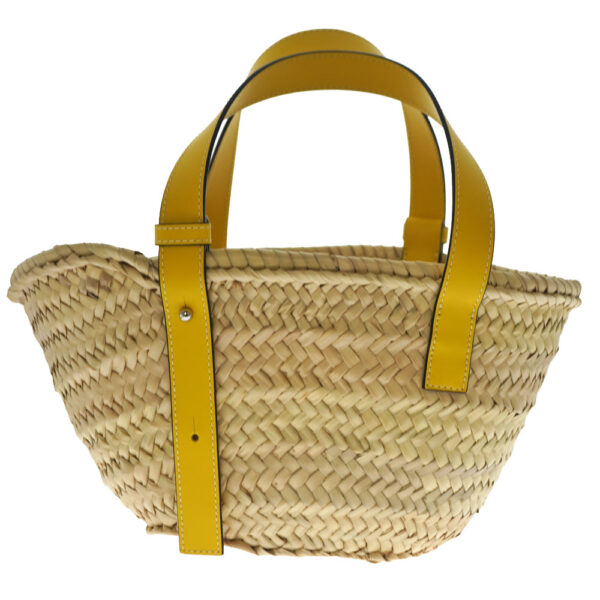 21 9109 3 Loewe Basket Small Straw Tote Bag Yellow