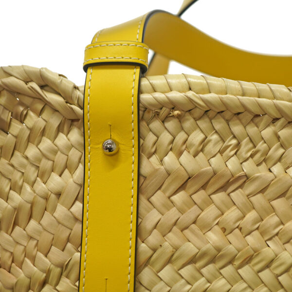 21 9109 5 Loewe Basket Small Straw Tote Bag Yellow