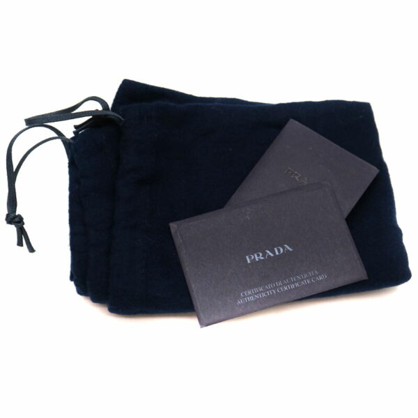 21 9282 11 Prada Shoulder Bag Nylon Black Blue