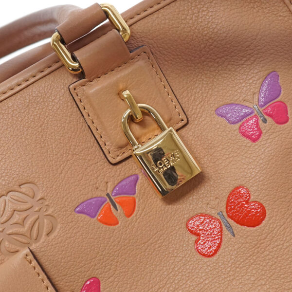 21 9291 7 Loewe Amazona Handbag Beige Butterfly