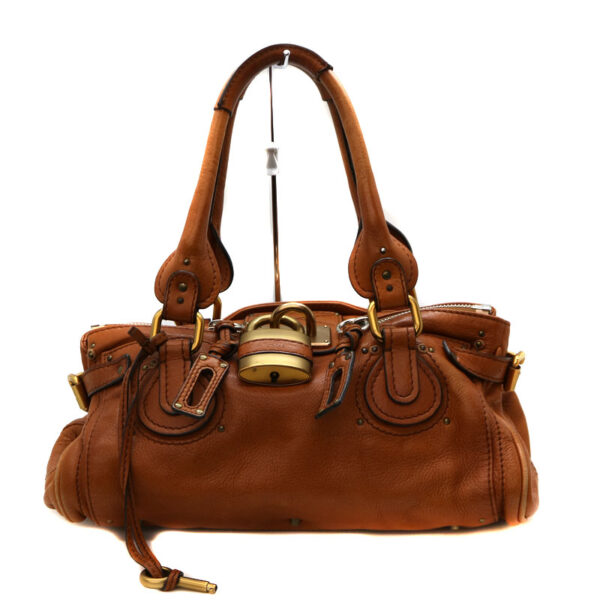 21 9681 1 Chloe Paddington Leather Handbag Brown