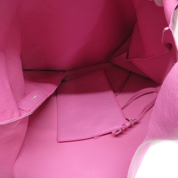 21001949 Balenciaga Supermarket Shopper M Tote Bag Pink Leather