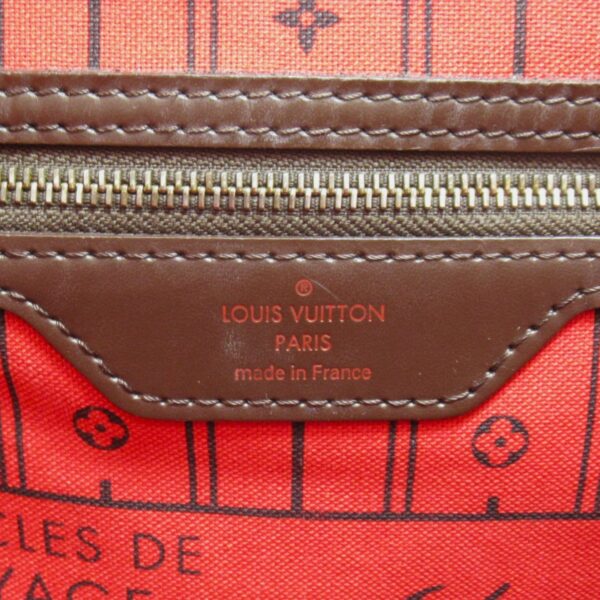 2100301112063 11 Louis Vuitton Neverfull MM Tote Bag Damier Brown