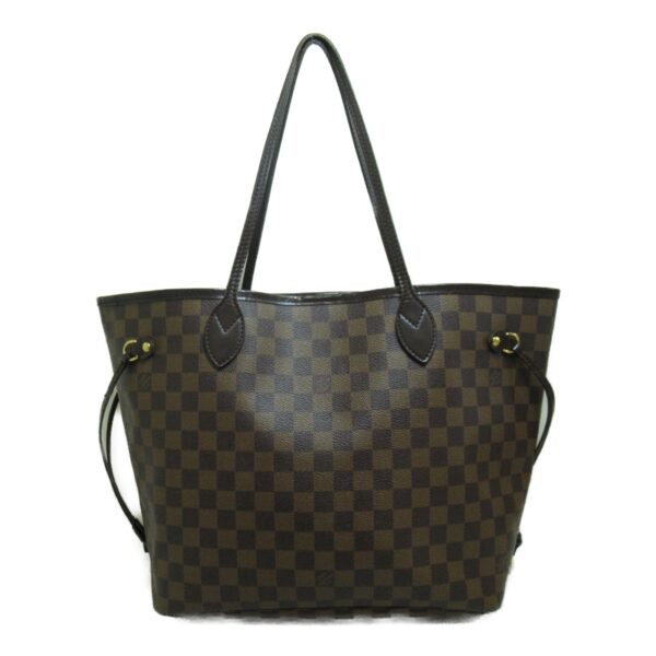 2100301112063 3 Louis Vuitton Neverfull MM Tote Bag Damier Brown