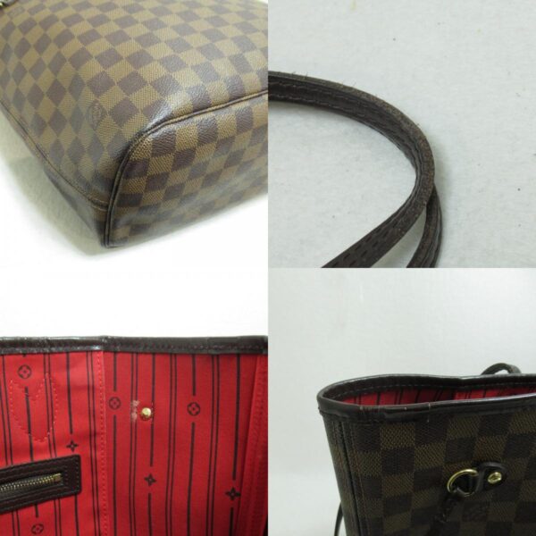 2100301112063 8c Louis Vuitton Neverfull MM Tote Bag Damier Brown