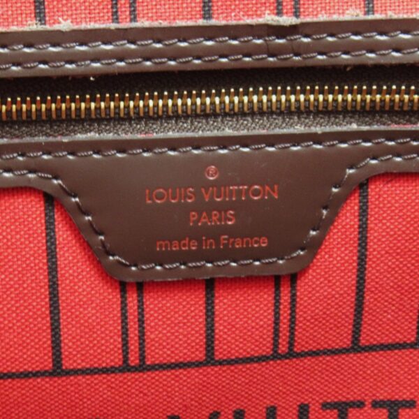 2100301112247 10 Louis Vuitton Neverfull MM Tote Bag Damier Brown