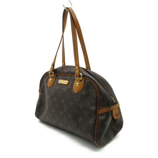 2100301112612 2 Louis Vuitton Montorgueil PM Shoulder Bag Monogram Brown