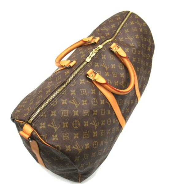 2100301123243 4 Louis Vuitton Keepall Bandouliere Bag Monogram Brown