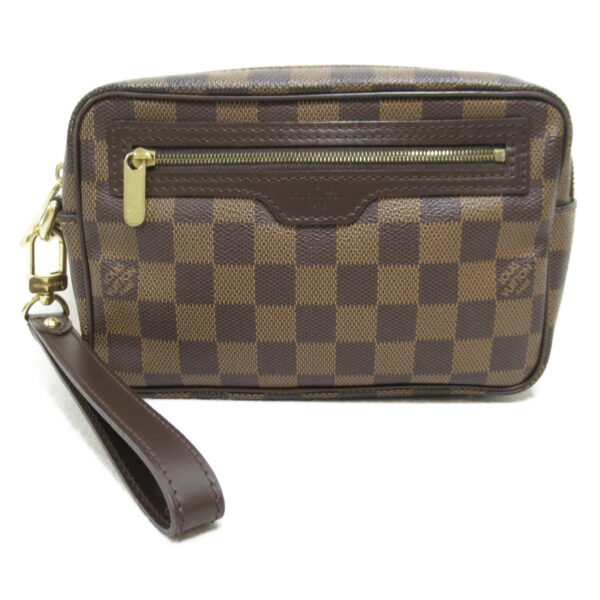 2100301125759 1 Louis Vuitton Pochette Macau Clutch Bag Damier Brown