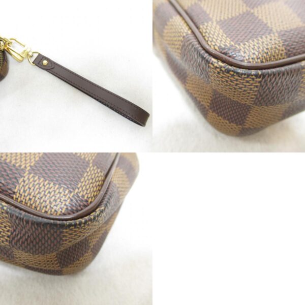 2100301125759 10c Louis Vuitton Pochette Macau Clutch Bag Damier Brown