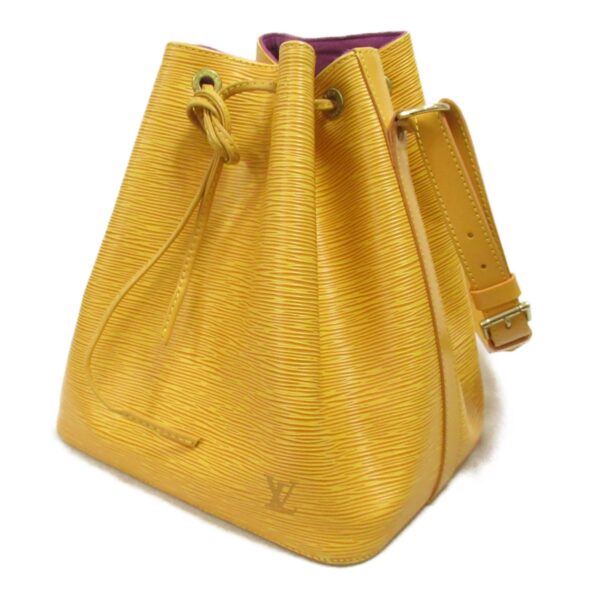 2100301127555 4 Louis Vuitton Petit Noe Shoulder Bag Leather Epi Yellow