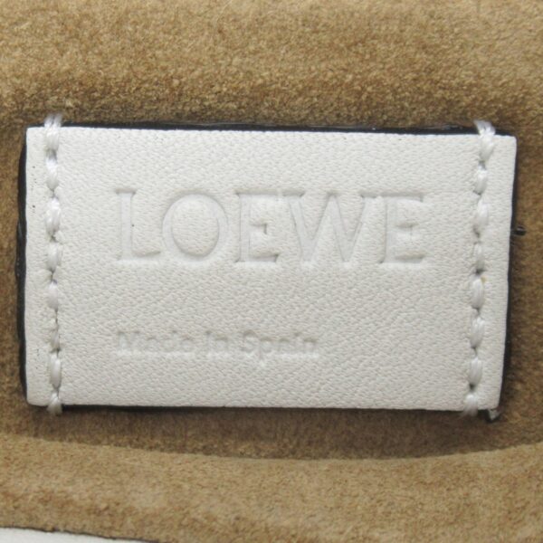 2100301127647 10 Loewe Flamenco Nano Chain Shoulder Bag Calf White