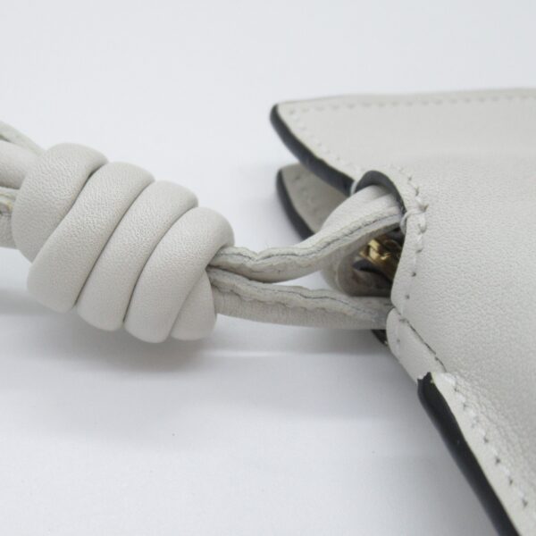 2100301127647 11 Loewe Flamenco Nano Chain Shoulder Bag Calf White