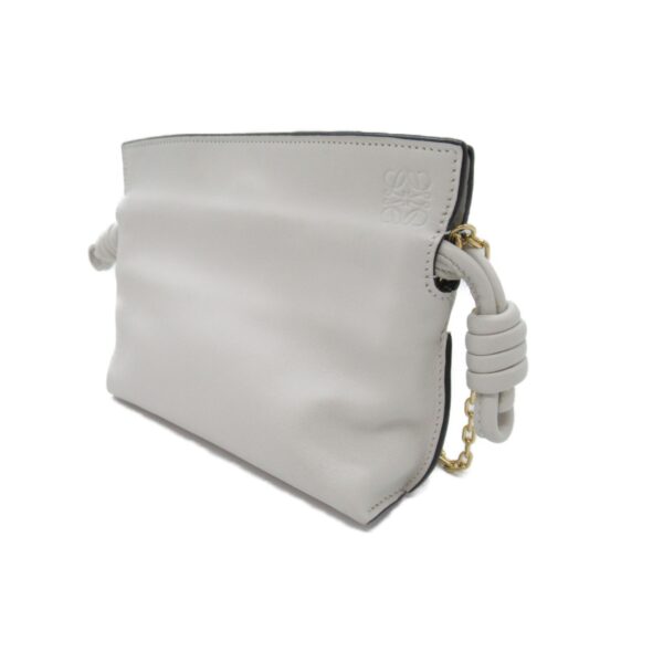 2100301127647 4 Loewe Flamenco Nano Chain Shoulder Bag Calf White