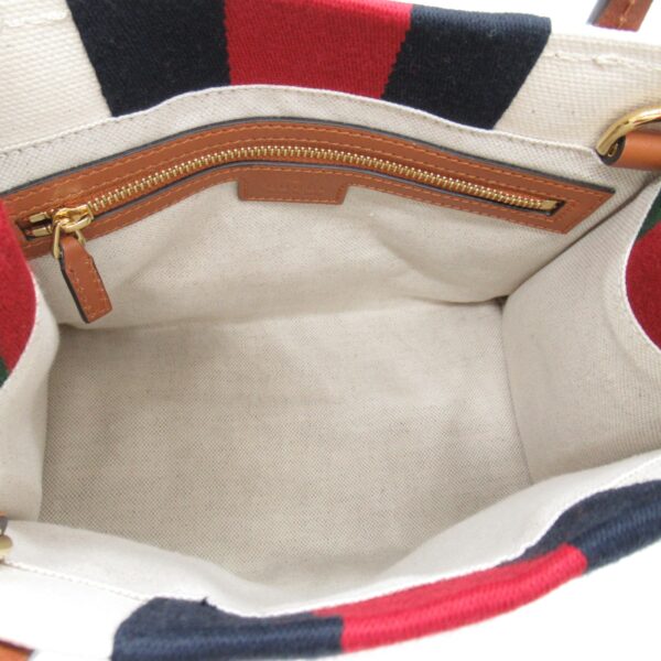 2100301129276 2 Gucci Web Stripe Interlocking Tote Bag White