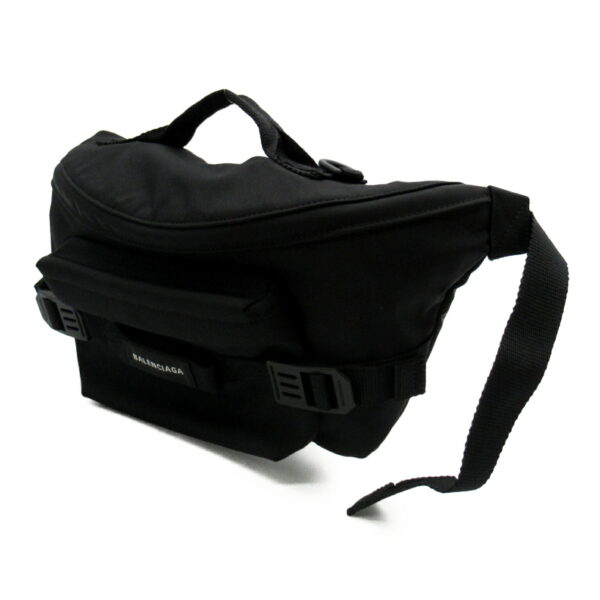 2100301130647 2 Balenciaga Waist Bag Body Bag Nylon Black